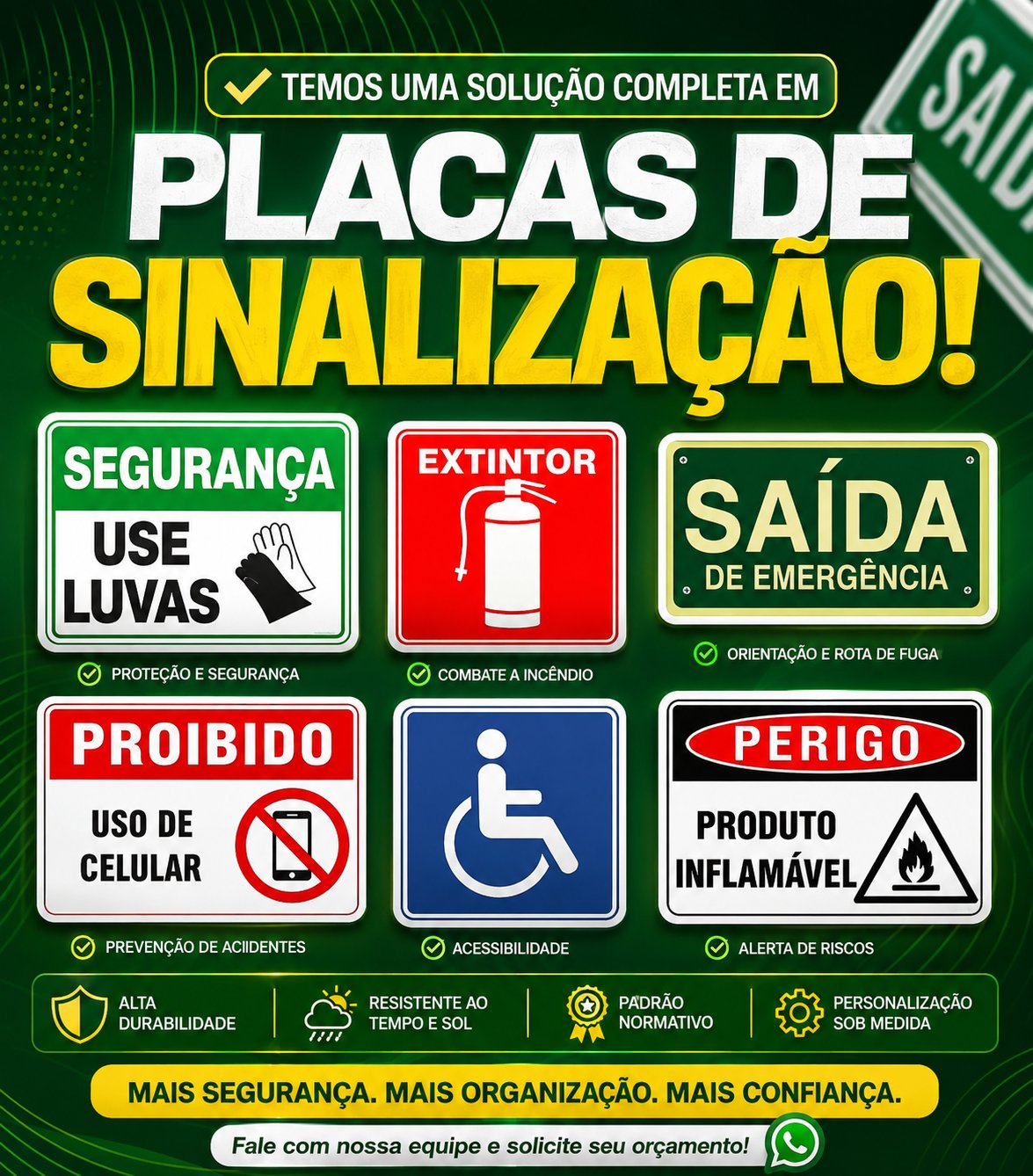 Placas de Sinalização